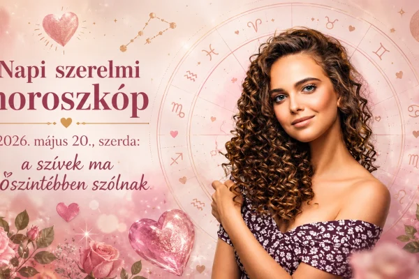 Napi szerelmi horoszkóp – 2026. május 20., szerda: a szívek ma őszintébben szólnak